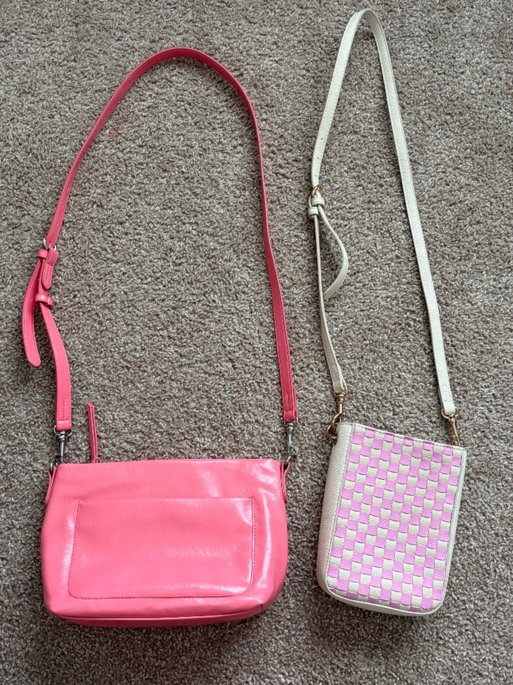🎉 Bundle of 2! 🛍️ Crossbody Pink Purses 👛